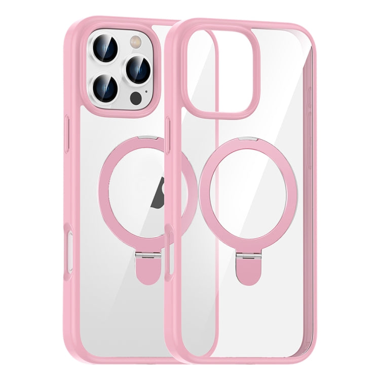 For iPhone 16 Pro High Transparency MagSafe Holder Phone Case