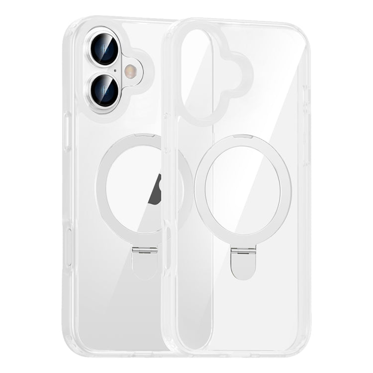 For iPhone 16 High Transparency MagSafe Holder Phone Case