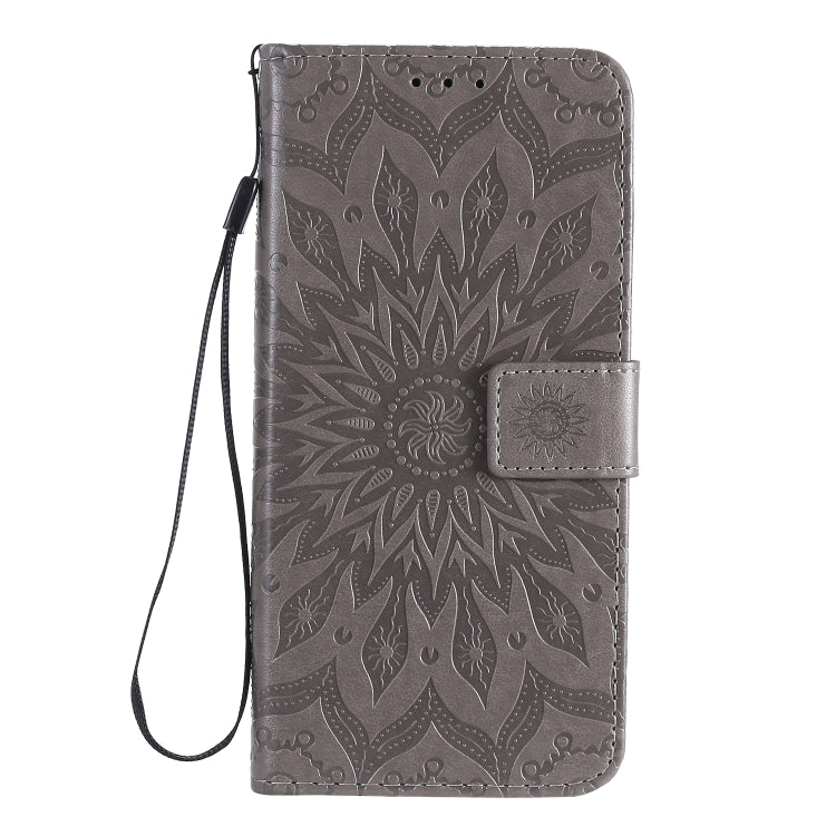 For OPPO A52 / A72 / A92 Sun Embossing Pattern Horizontal Flip Leather Case with Card Slot & Holder & Wallet & Lanyard