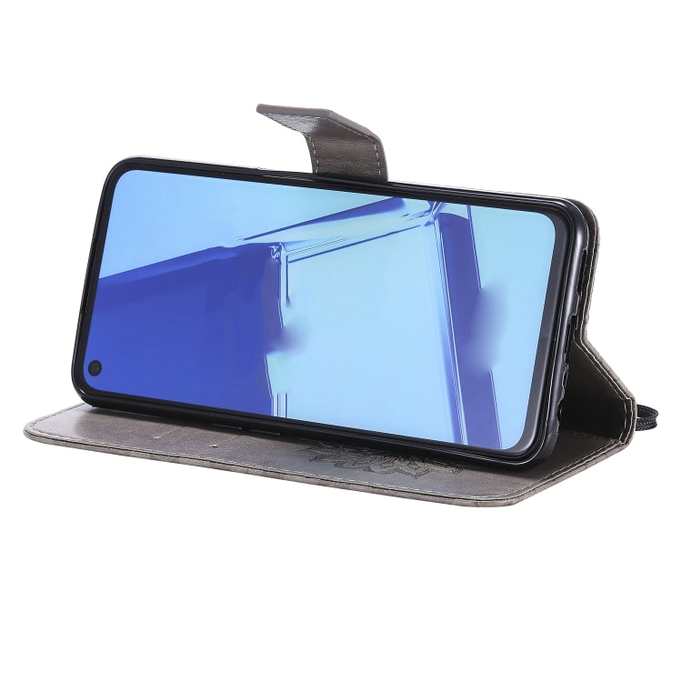 For OPPO A52 / A72 / A92 Sun Embossing Pattern Horizontal Flip Leather Case with Card Slot & Holder & Wallet & Lanyard