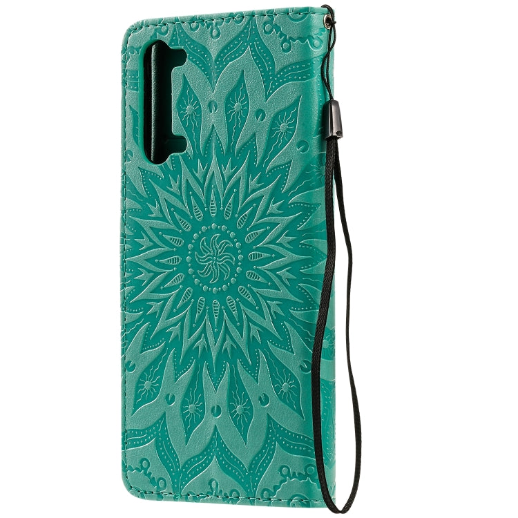 For OPPO Find X2 Lite / Reno3 5G Sun Embossing Pattern Horizontal Flip Leather Case with Card Slot & Holder & Wallet & Lanyard