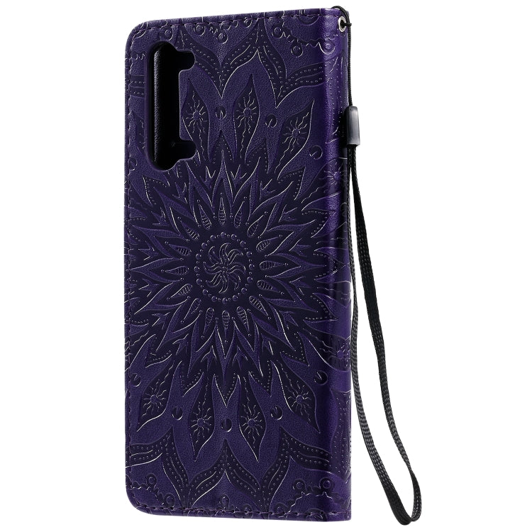 For OPPO Find X2 Lite / Reno3 5G Sun Embossing Pattern Horizontal Flip Leather Case with Card Slot & Holder & Wallet & Lanyard