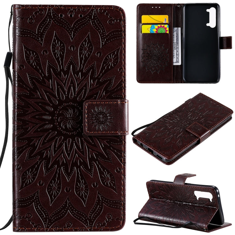 For OPPO Find X2 Lite / Reno3 5G Sun Embossing Pattern Horizontal Flip Leather Case with Card Slot & Holder & Wallet & Lanyard
