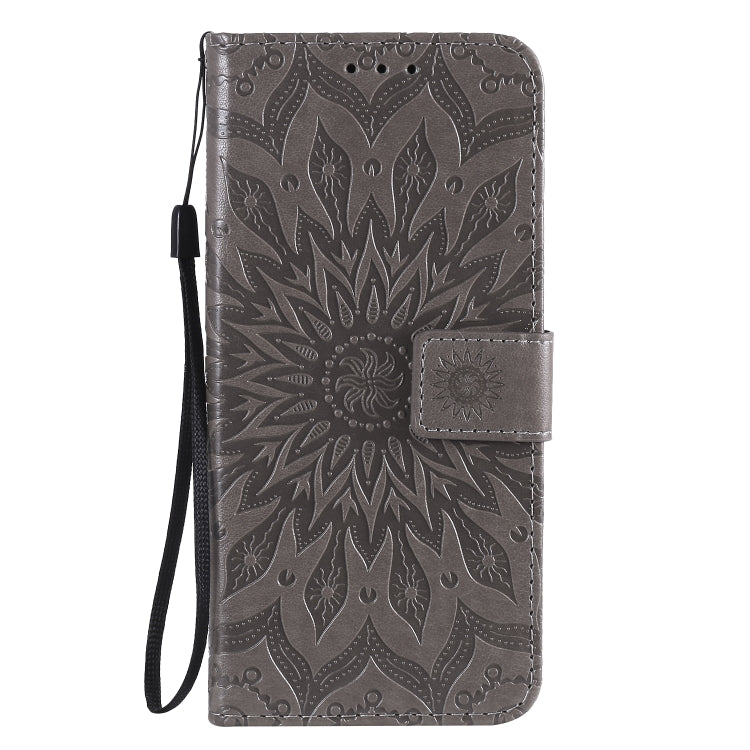 For OPPO Reno4 5G Sun Embossing Pattern Horizontal Flip Leather Case with Card Slot & Holder & Wallet & Lanyard