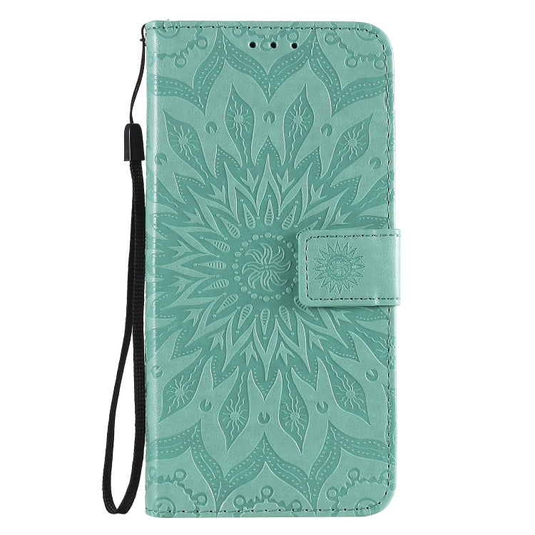 For OPPO Reno4 Pro 5G Sun Embossing Pattern Horizontal Flip Leather Case with Card Slot & Holder & Wallet & Lanyard