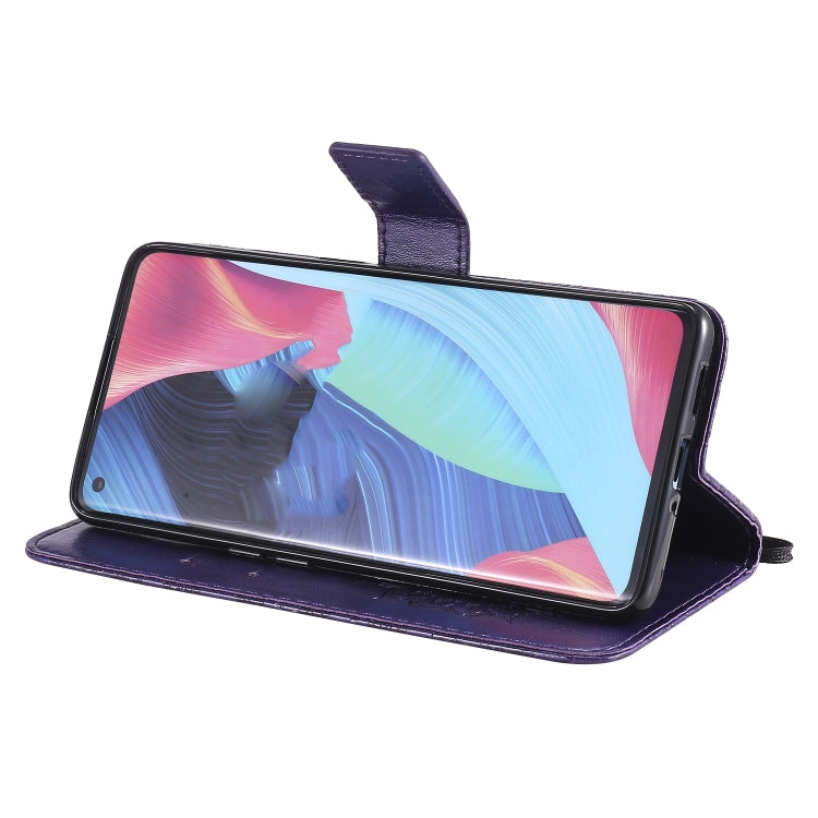 For OPPO Reno4 Pro 5G Sun Embossing Pattern Horizontal Flip Leather Case with Card Slot & Holder & Wallet & Lanyard