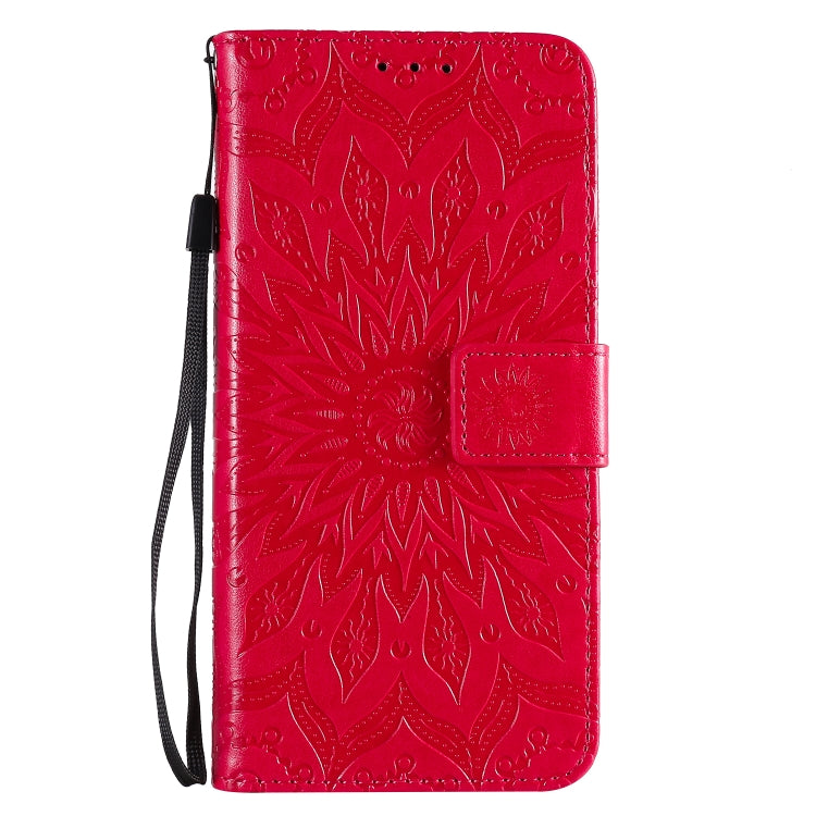 For OPPO Reno4 Pro 5G Sun Embossing Pattern Horizontal Flip Leather Case with Card Slot & Holder & Wallet & Lanyard