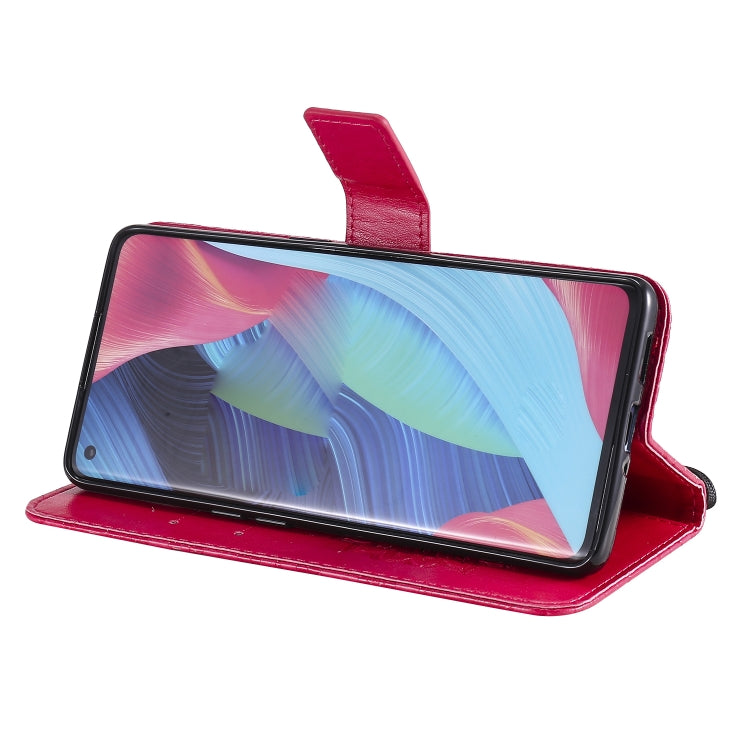 For OPPO Reno4 Pro 5G Sun Embossing Pattern Horizontal Flip Leather Case with Card Slot & Holder & Wallet & Lanyard