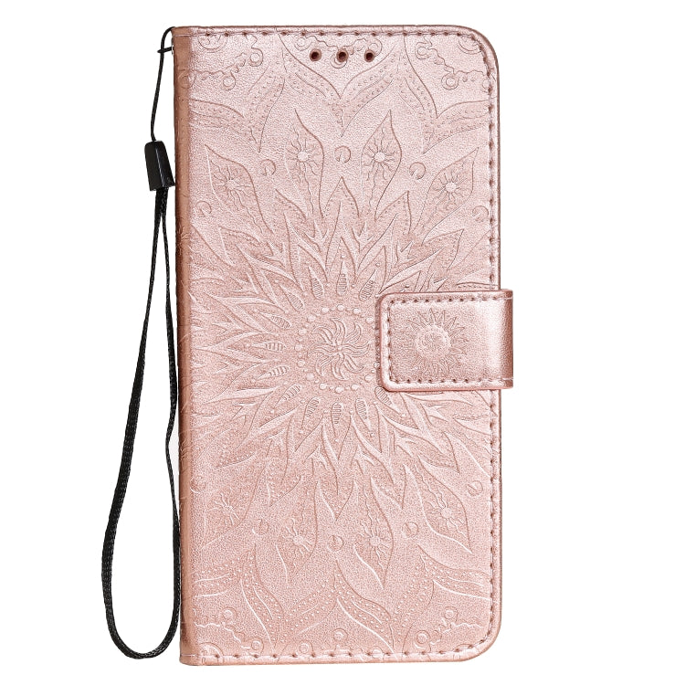 For OPPO Reno4 Pro 5G Sun Embossing Pattern Horizontal Flip Leather Case with Card Slot & Holder & Wallet & Lanyard