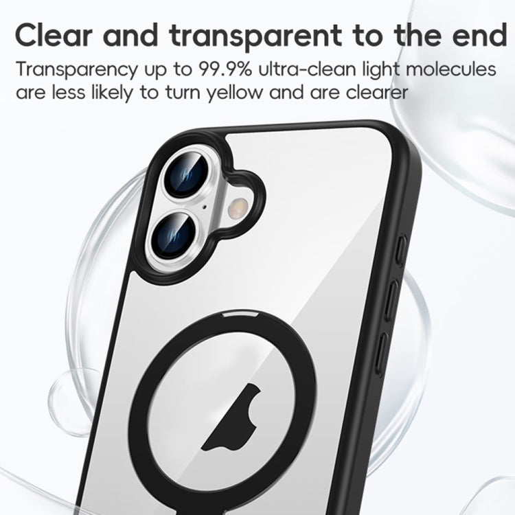 For iPhone 16 High Transparency MagSafe Holder Phone Case