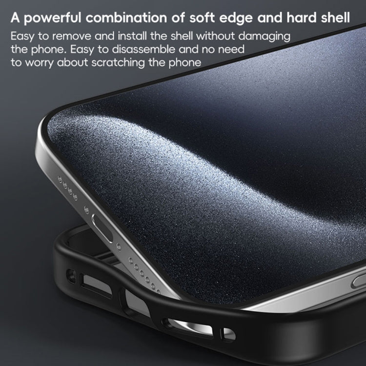 For iPhone 16 Pro High Transparency 360 Degree Rotating Holder MagSafe Phone Case