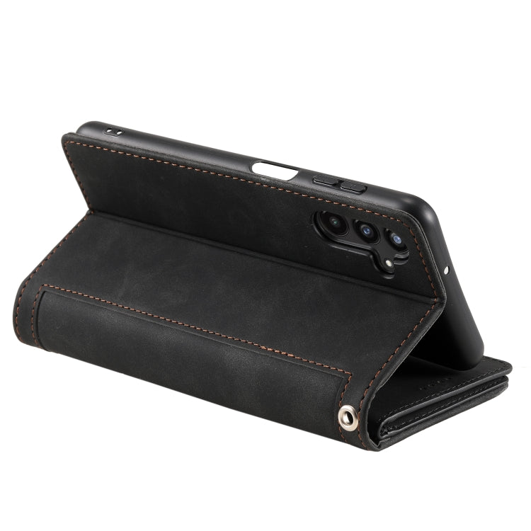For Samsung Galaxy A36 Nine Card Zipper Bag Leather Phone Case with Lanyard