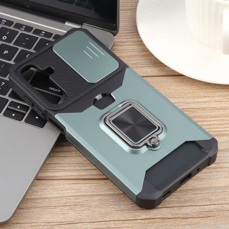 For Samsung Galaxy A16 5G / 4G Camera Shield Card Slot PC+TPU Phone Case