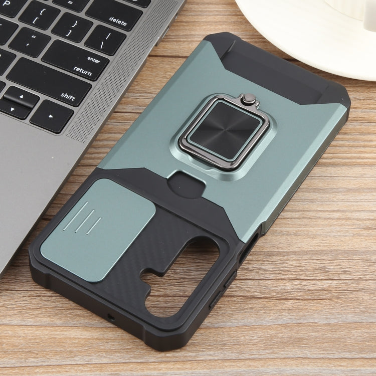 For Samsung Galaxy A16 5G / 4G Camera Shield Card Slot PC+TPU Phone Case