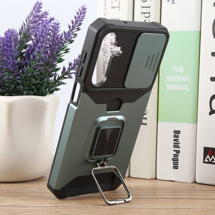 For Samsung Galaxy A16 5G / 4G Camera Shield Card Slot PC+TPU Phone Case