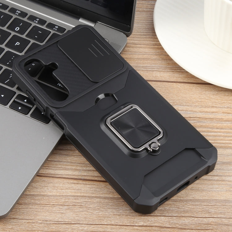 For Samsung Galaxy A16 5G / 4G Camera Shield Card Slot PC+TPU Phone Case
