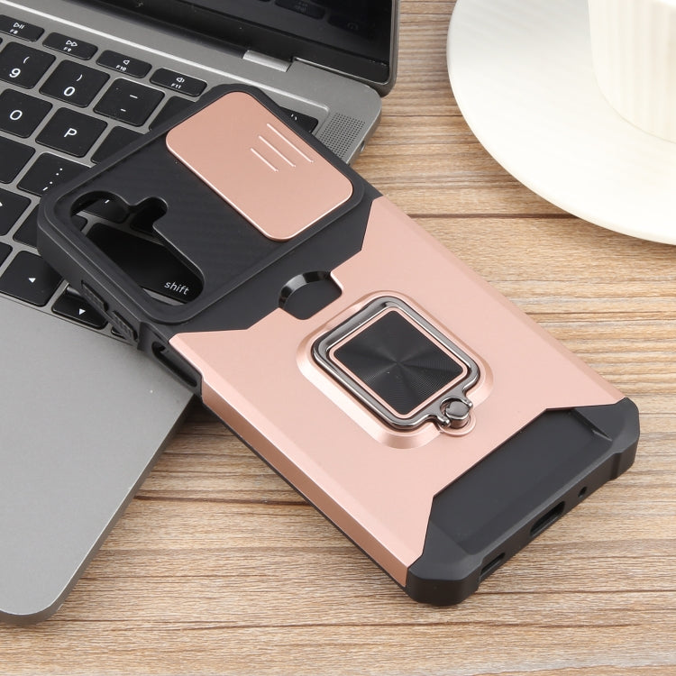 For Samsung Galaxy A16 5G / 4G Camera Shield Card Slot PC+TPU Phone Case