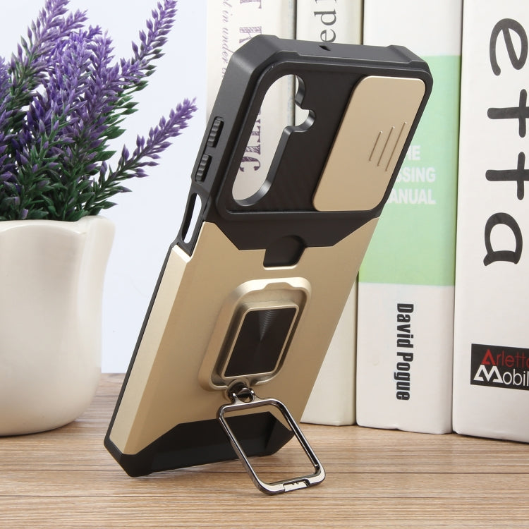 For Samsung Galaxy A16 5G / 4G Camera Shield Card Slot PC+TPU Phone Case