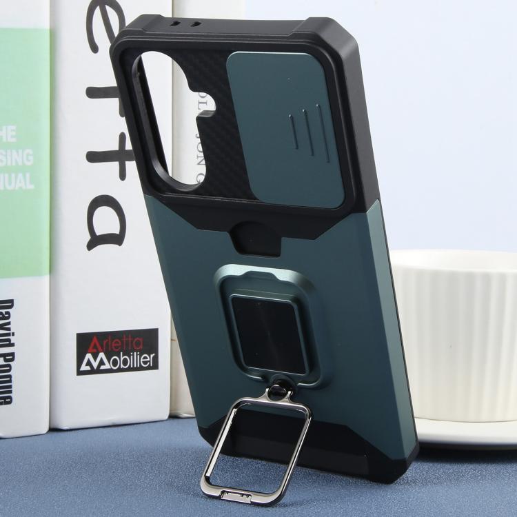 For Samsung Galaxy A36 5G Camera Shield Card Slot PC+TPU Phone Case