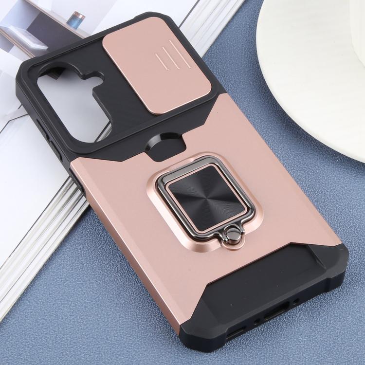For Samsung Galaxy A36 5G Camera Shield Card Slot PC+TPU Phone Case