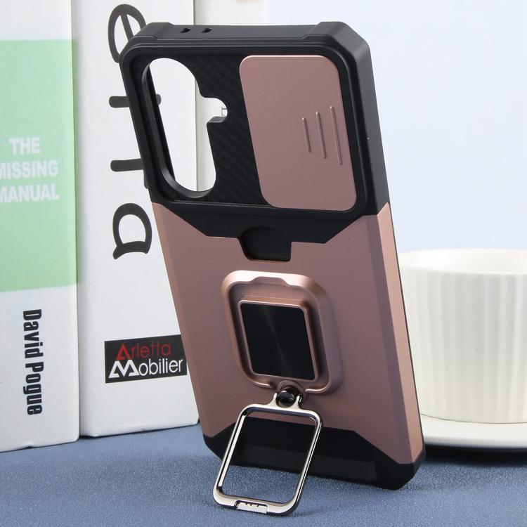 For Samsung Galaxy A36 5G Camera Shield Card Slot PC+TPU Phone Case