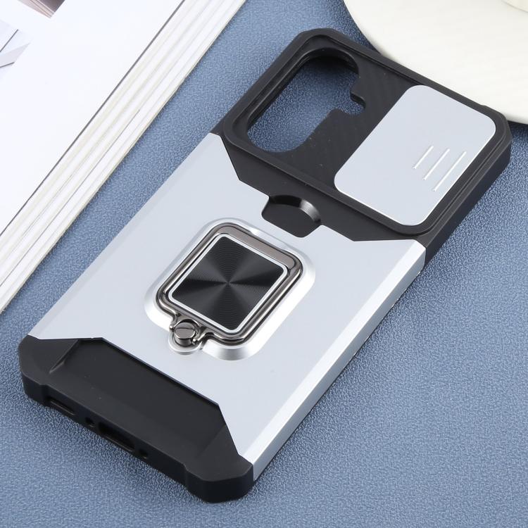 For Samsung Galaxy A36 5G Camera Shield Card Slot PC+TPU Phone Case