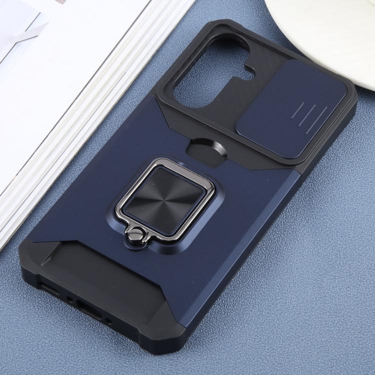 For Samsung Galaxy A56 5G Camera Shield Card Slot PC+TPU Phone Case