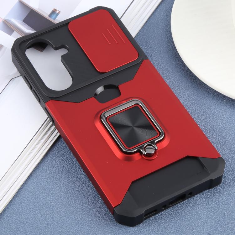 For Samsung Galaxy A56 5G Camera Shield Card Slot PC+TPU Phone Case