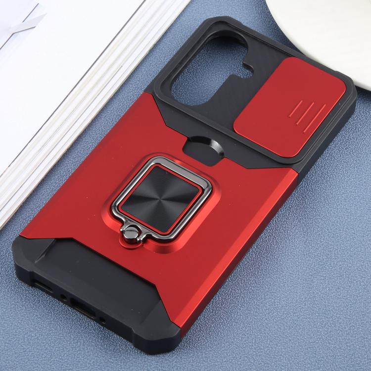 For Samsung Galaxy A56 5G Camera Shield Card Slot PC+TPU Phone Case