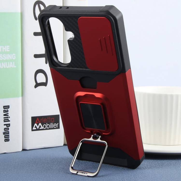 For Samsung Galaxy A56 5G Camera Shield Card Slot PC+TPU Phone Case