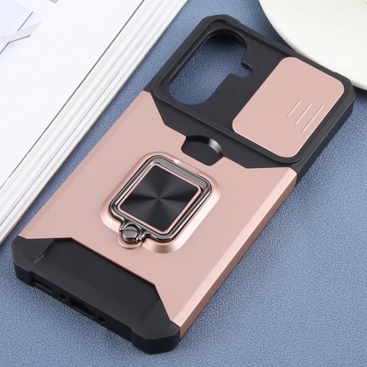 For Samsung Galaxy A56 5G Camera Shield Card Slot PC+TPU Phone Case