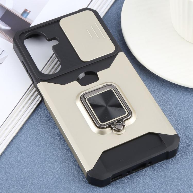 For Samsung Galaxy A56 5G Camera Shield Card Slot PC+TPU Phone Case