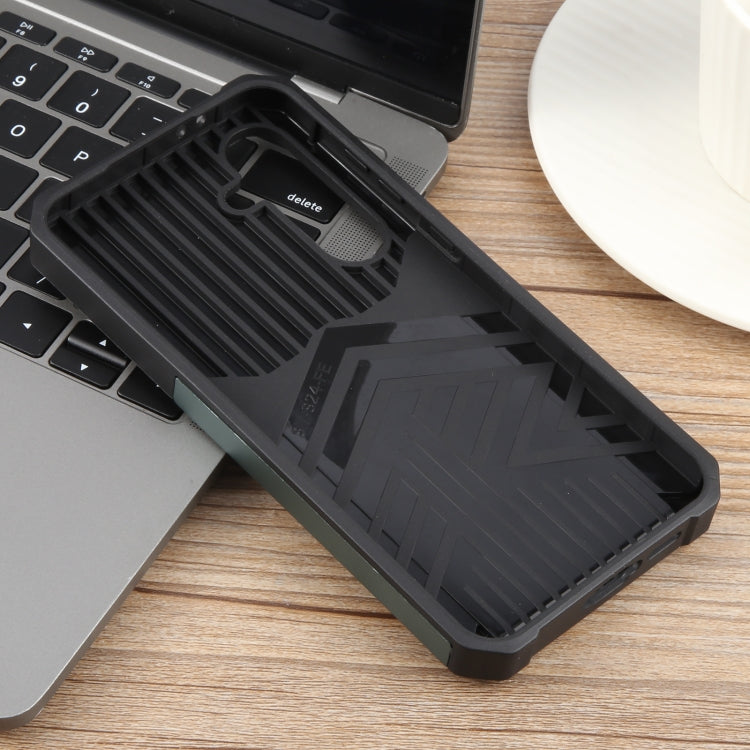 For Samsung Galaxy S24 FE 5G Camera Shield Card Slot PC+TPU Phone Case