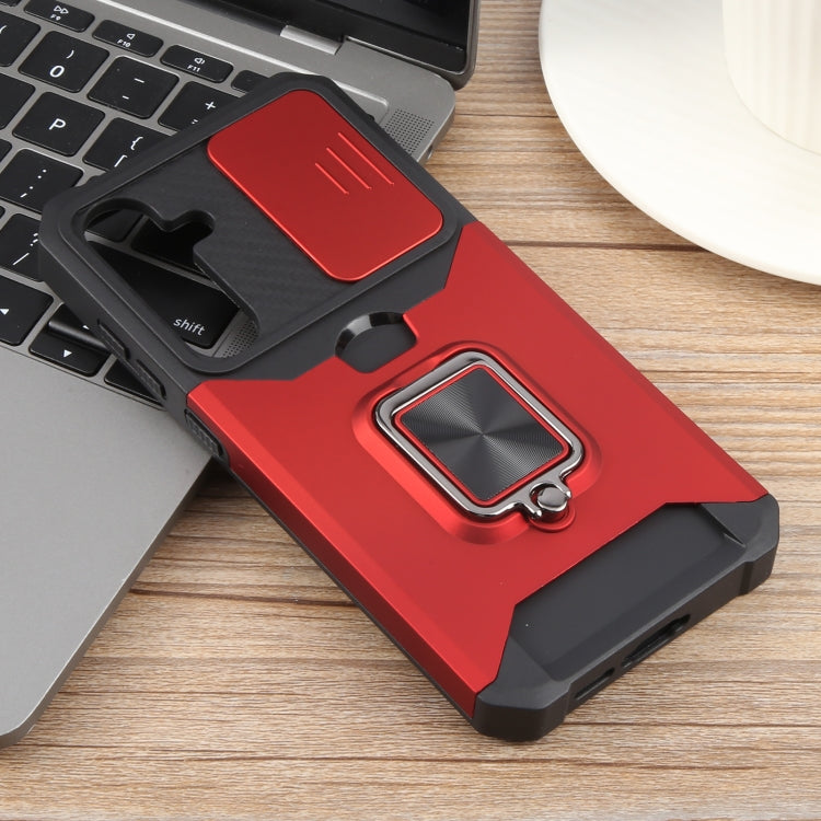 For Samsung Galaxy S24 FE 5G Camera Shield Card Slot PC+TPU Phone Case
