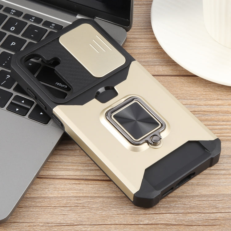 For Samsung Galaxy S24 FE 5G Camera Shield Card Slot PC+TPU Phone Case