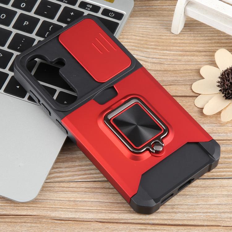 For Samsung Galaxy S25+ 5G Camera Shield Card Slot PC+TPU Phone Case
