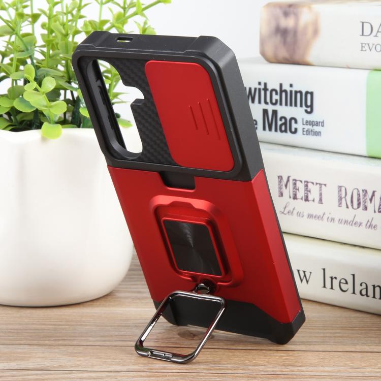 For Samsung Galaxy S25+ 5G Camera Shield Card Slot PC+TPU Phone Case