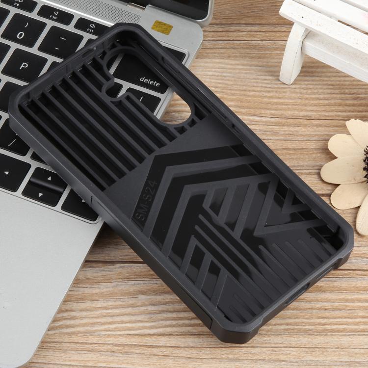 For Samsung Galaxy S25+ 5G Camera Shield Card Slot PC+TPU Phone Case