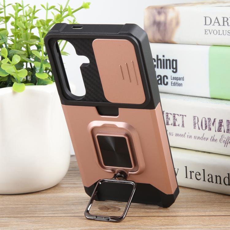 For Samsung Galaxy S25+ 5G Camera Shield Card Slot PC+TPU Phone Case