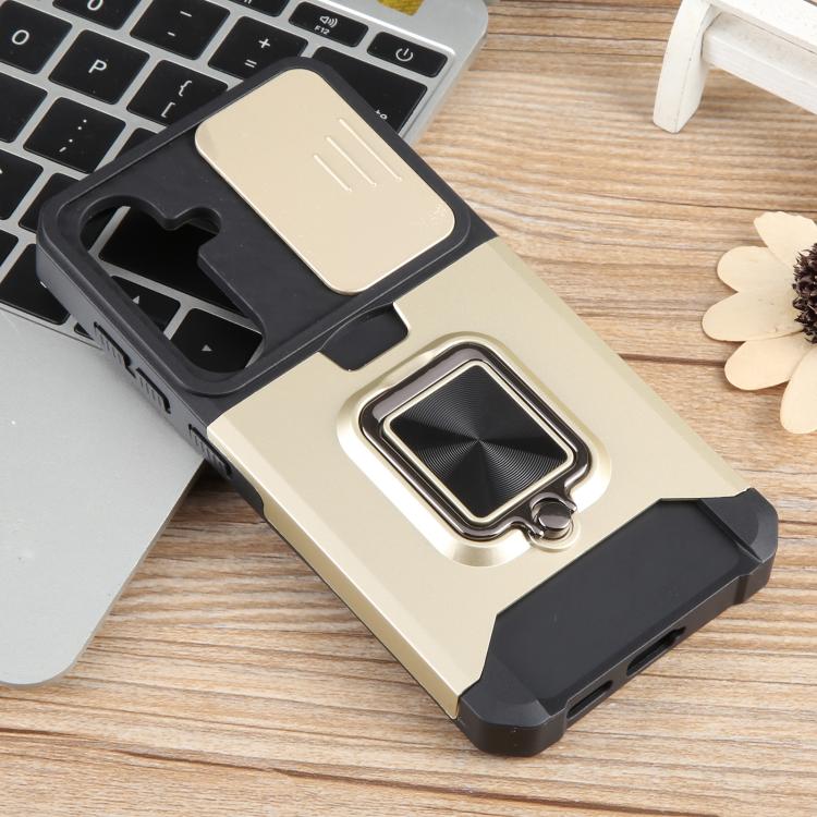 For Samsung Galaxy S25+ 5G Camera Shield Card Slot PC+TPU Phone Case