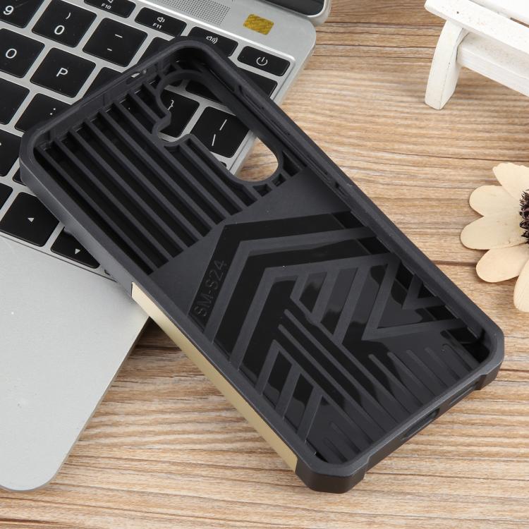 For Samsung Galaxy S25+ 5G Camera Shield Card Slot PC+TPU Phone Case