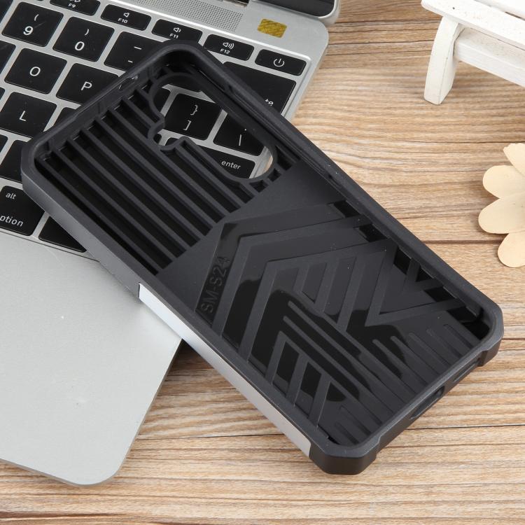For Samsung Galaxy S25+ 5G Camera Shield Card Slot PC+TPU Phone Case