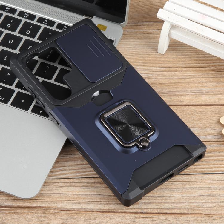 For Samsung Galaxy S25 Ultra 5G Camera Shield Card Slot PC+TPU Phone Case