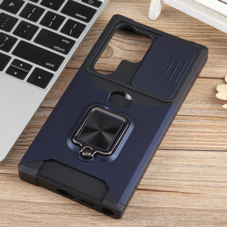 For Samsung Galaxy S25 Ultra 5G Camera Shield Card Slot PC+TPU Phone Case