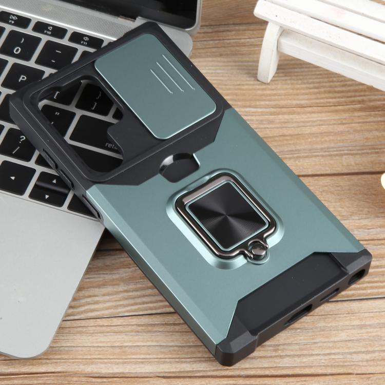 For Samsung Galaxy S25 Ultra 5G Camera Shield Card Slot PC+TPU Phone Case