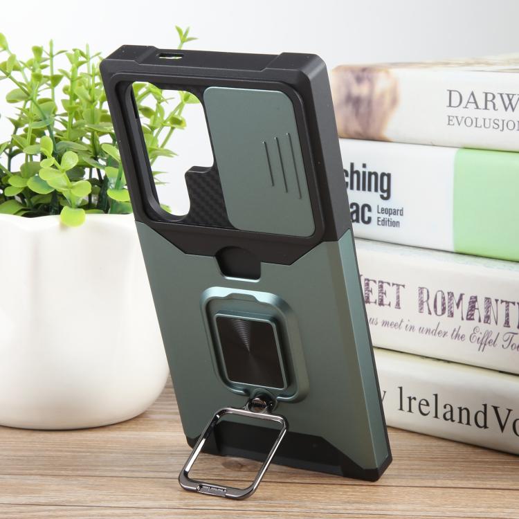 For Samsung Galaxy S25 Ultra 5G Camera Shield Card Slot PC+TPU Phone Case
