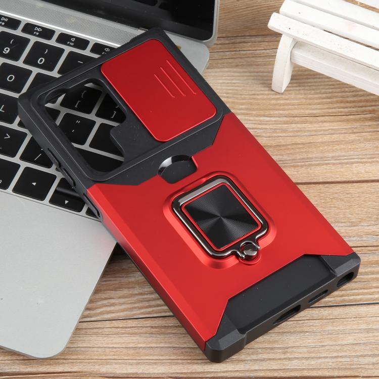 For Samsung Galaxy S25 Ultra 5G Camera Shield Card Slot PC+TPU Phone Case