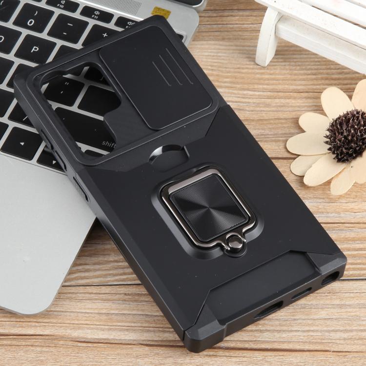 For Samsung Galaxy S25 Ultra 5G Camera Shield Card Slot PC+TPU Phone Case