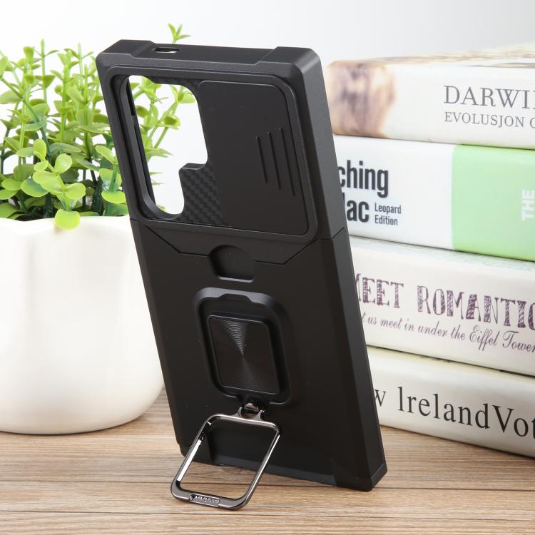 For Samsung Galaxy S25 Ultra 5G Camera Shield Card Slot PC+TPU Phone Case