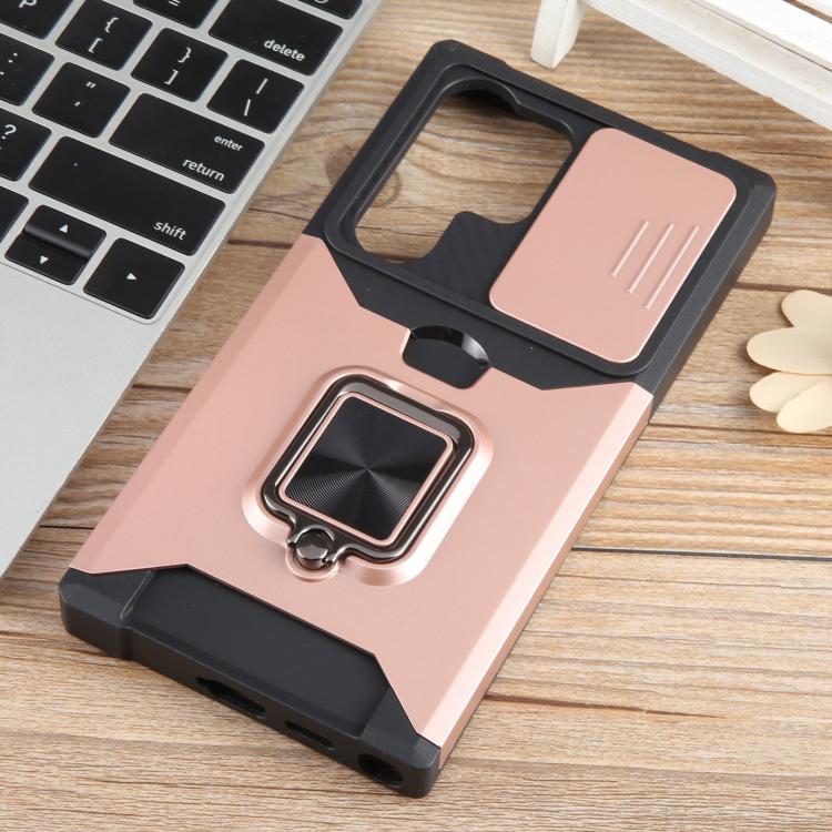 For Samsung Galaxy S25 Ultra 5G Camera Shield Card Slot PC+TPU Phone Case
